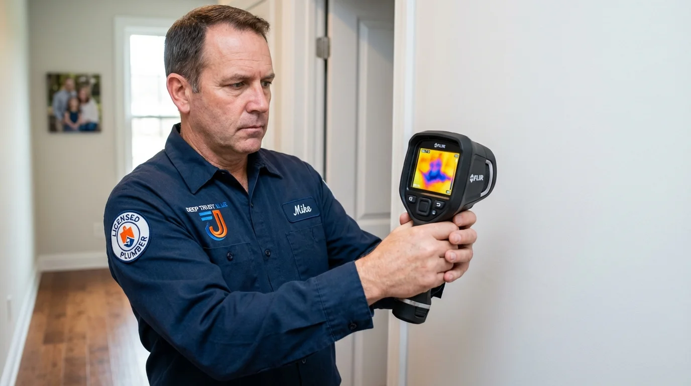 Thermal imaging leak detection by Johns Plumbing LLC in Virginia